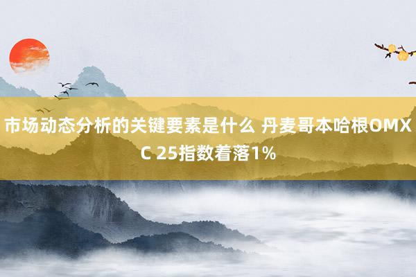 市场动态分析的关键要素是什么 丹麦哥本哈根OMXC 25指数着落1%