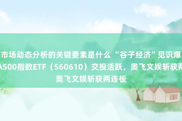 市场动态分析的关键要素是什么 “谷子经济”见识爆火，A500指数ETF（560610）交投活跃，奥飞文娱斩获两连板