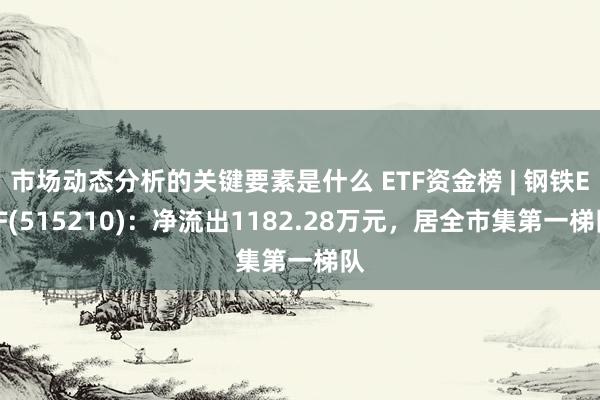 市场动态分析的关键要素是什么 ETF资金榜 | 钢铁ETF(515210)：净流出1182.28万元，居全市集第一梯队