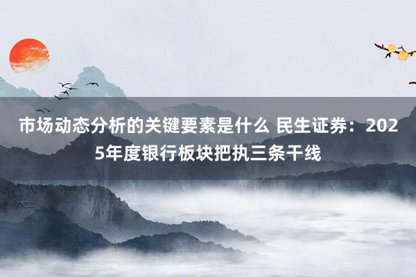 市场动态分析的关键要素是什么 民生证券：2025年度银行板块把执三条干线