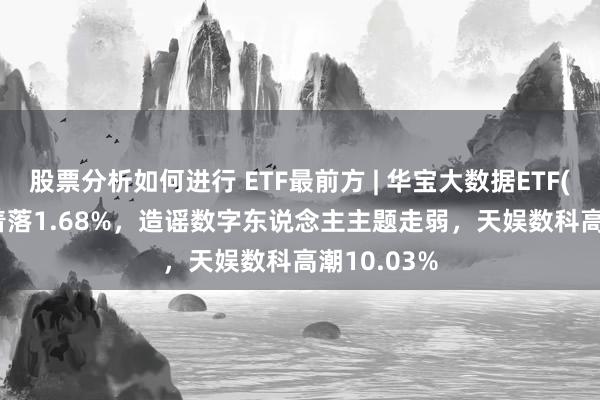 股票分析如何进行 ETF最前方 | 华宝大数据ETF(516700)着落1.68%，造谣数字东说念主主题走弱，天娱数科高潮10.03%