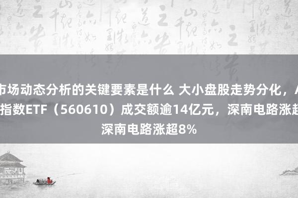 市场动态分析的关键要素是什么 大小盘股走势分化，A500指数ETF（560610）成交额逾14亿元，深南电路涨超8%