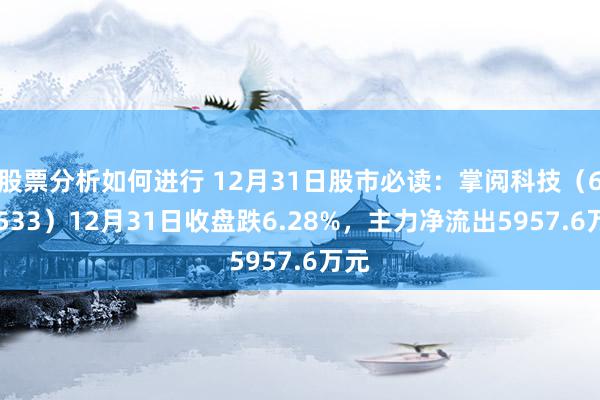 股票分析如何进行 12月31日股市必读：掌阅科技（603533）12月31日收盘跌6.28%，主力净流出5957.6万元