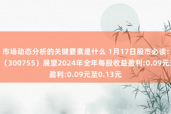 市场动态分析的关键要素是什么 1月17日股市必读：华致酒行（300755）展望2024年全年每股收益盈利:0.09元至0.13元