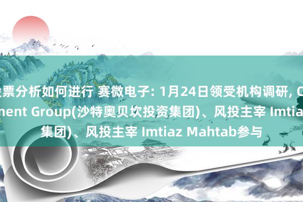 股票分析如何进行 赛微电子: 1月24日领受机构调研, Obeikan Investment Group(沙特奥贝坎投资集团)、风投主宰 Imtiaz Mahtab参与