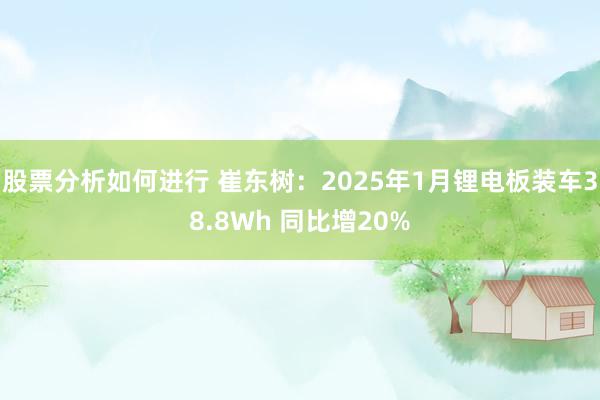 股票分析如何进行 崔东树：2025年1月锂电板装车38.8Wh 同比增20%