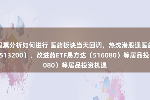 股票分析如何进行 医药板块当天回调，热沈港股通医药ETF（513200）、改进药ETF易方达（516080）等居品投资机遇