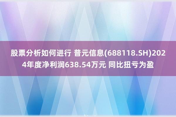 股票分析如何进行 普元信息(688118.SH)2024年度净利润638.54万元 同比扭亏为盈