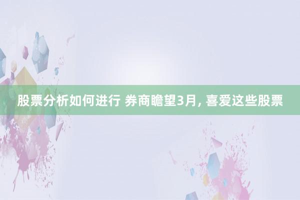 股票分析如何进行 券商瞻望3月, 喜爱这些股票